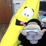 banana and gorilla stuffed animals
